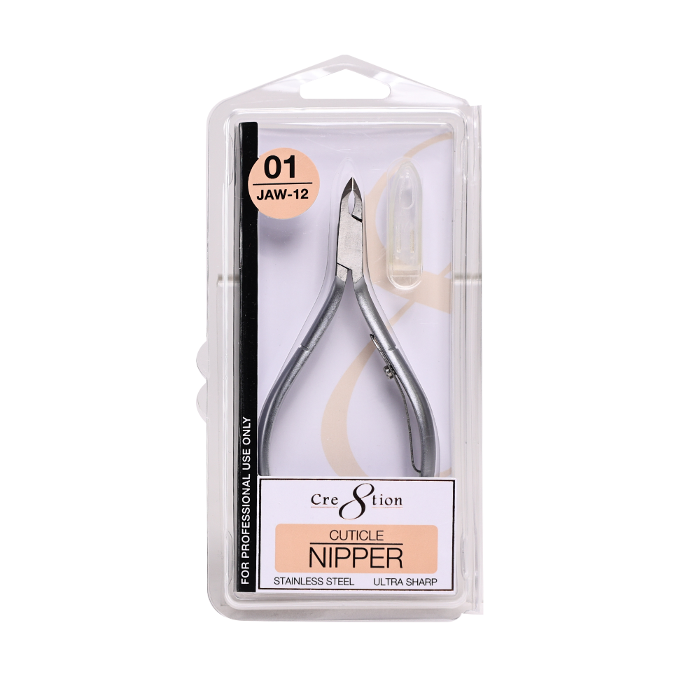 Cre8tion Stainless Steel Cuticle Nippers 01 - jaw #12 shown