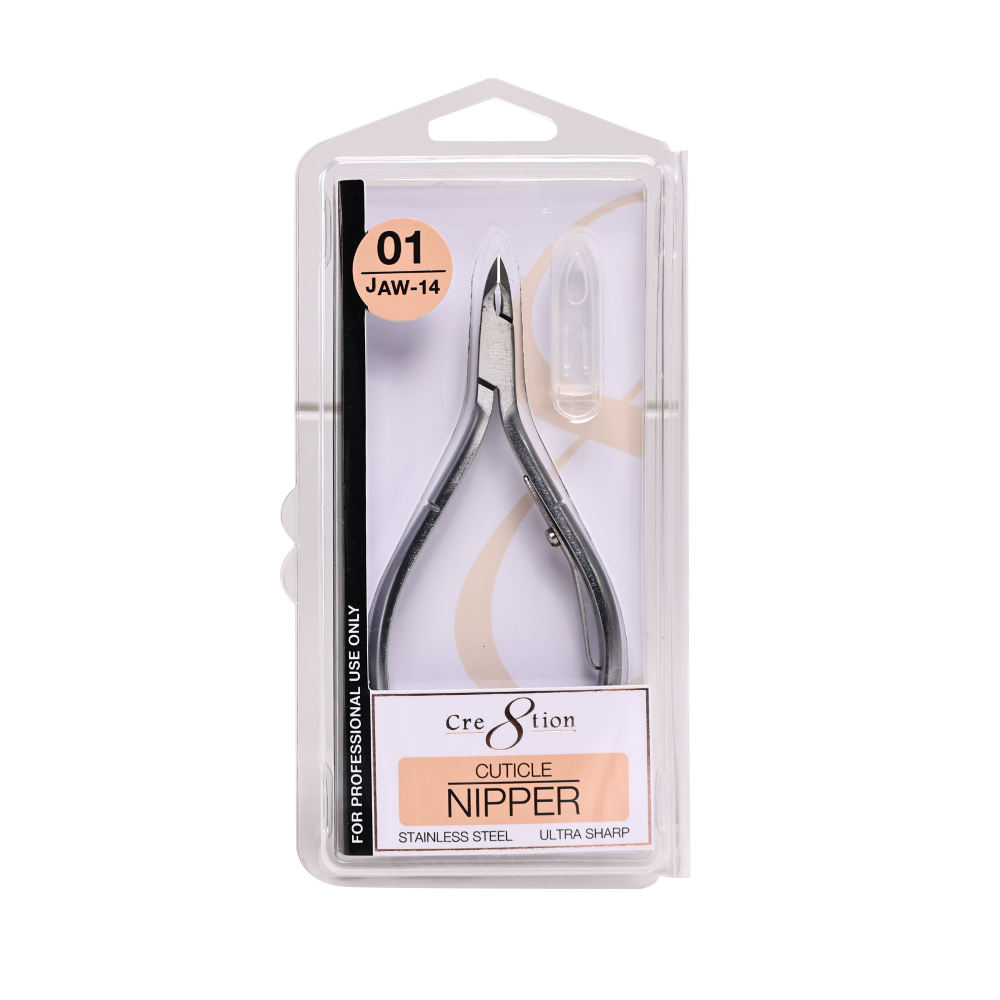 Cre8tion Stainless Steel Cuticle Nippers 01 - jaw #14 shown