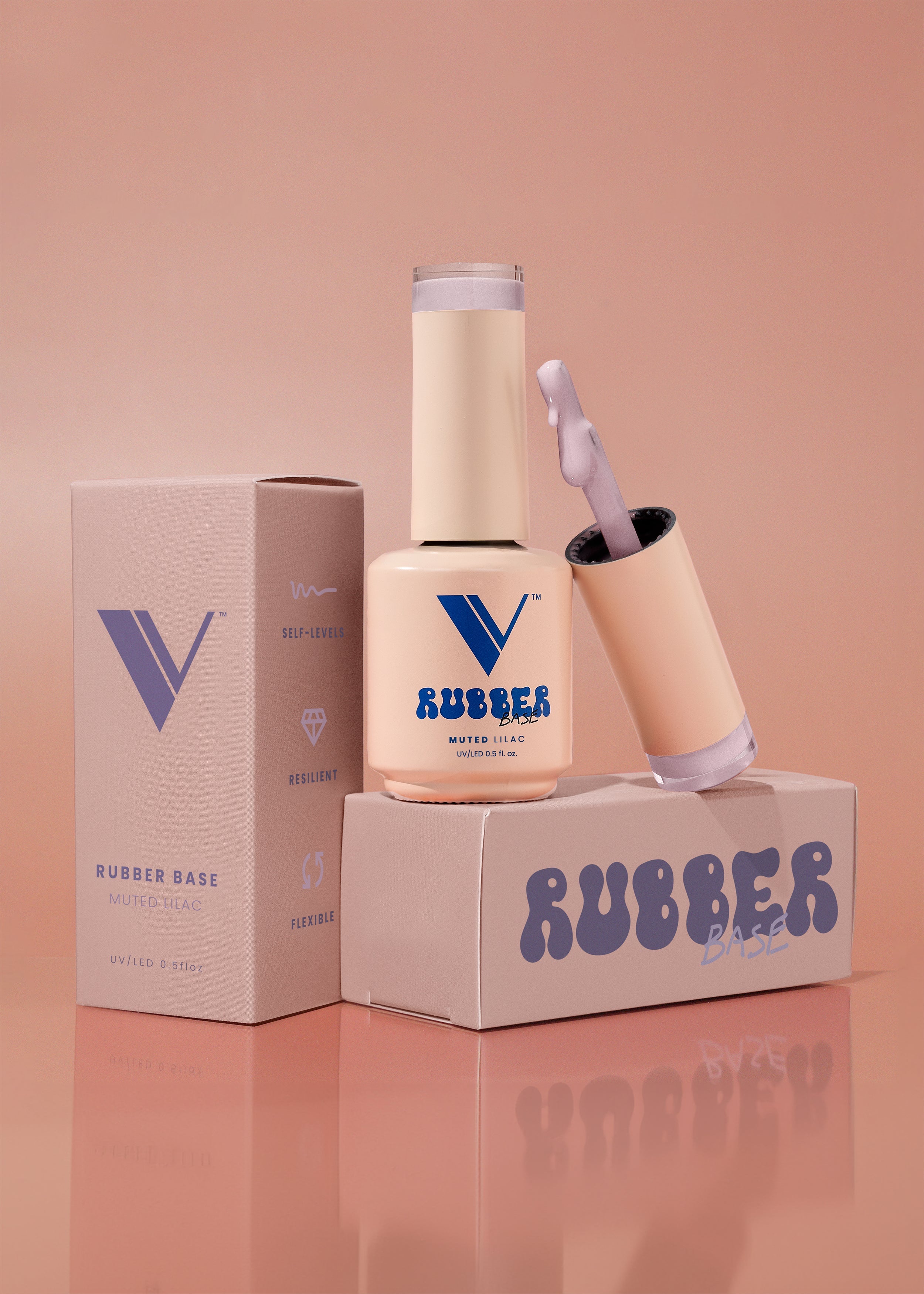 V Beauty Pure Rubber Base Gel - 24 Colors - #3 - Muted Lilac