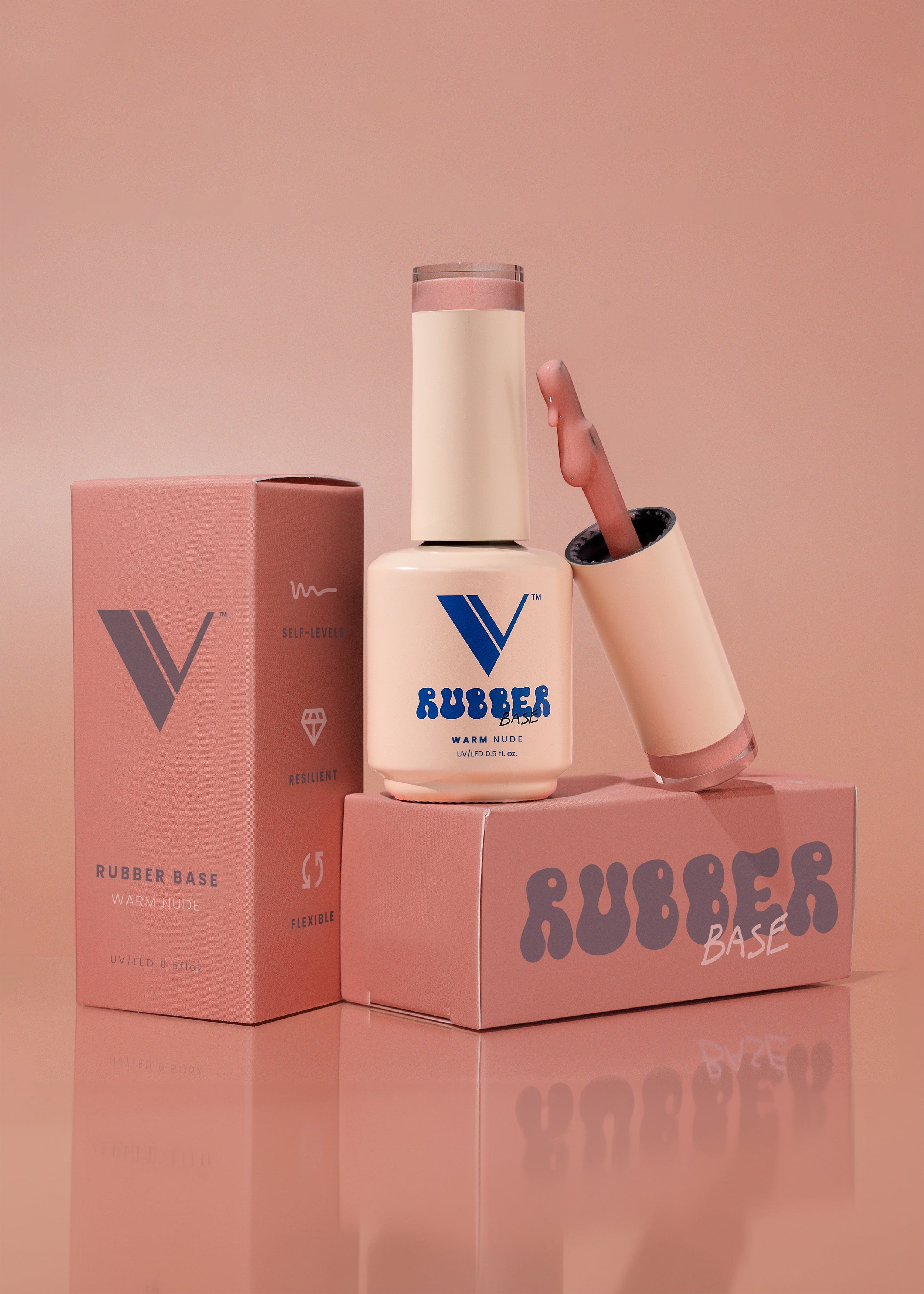 V Beauty Pure Rubber Base Gel - 24 Colors - #4 - Warm Nude