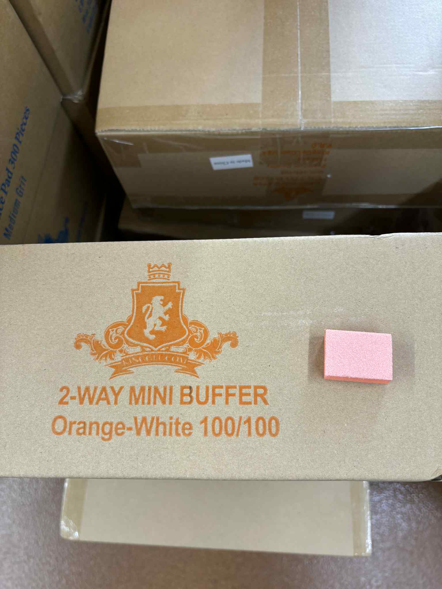 Disposable Mini Buffer (Orange White) 1500pc / case
