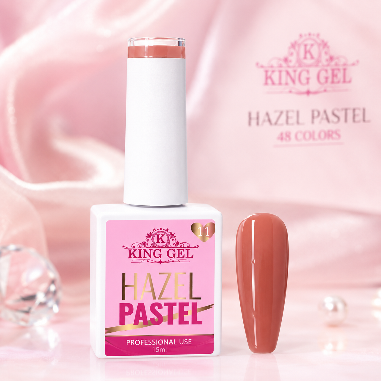 48 Gel Colors Hazel Pastel Collection - KingGel