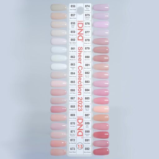 DnD Sheer Collection – Full 36 Colors Set - 856 - 892 collection - Swatch #13