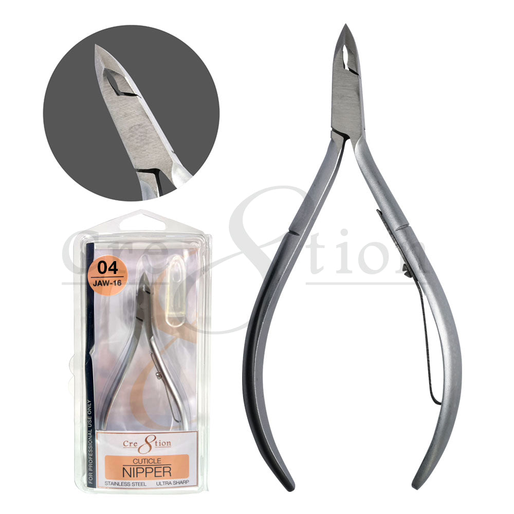 Cre8tion Stainless Steel Cuticle Nippers 04 - jaw #16 shown