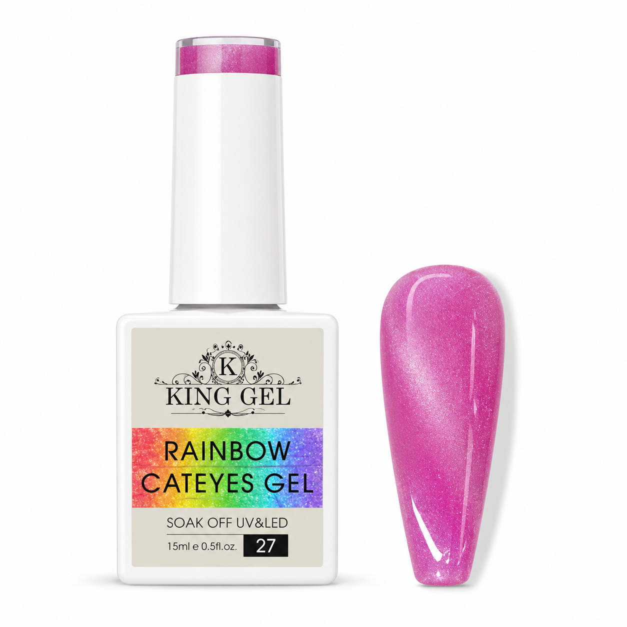 48 colors Rainbow Cateyes Collection - KingGel
