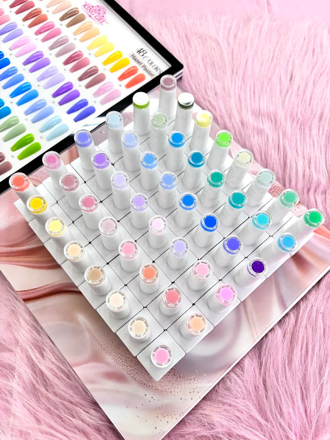 48 Gel Colors Hazel Pastel Collection - KingGel