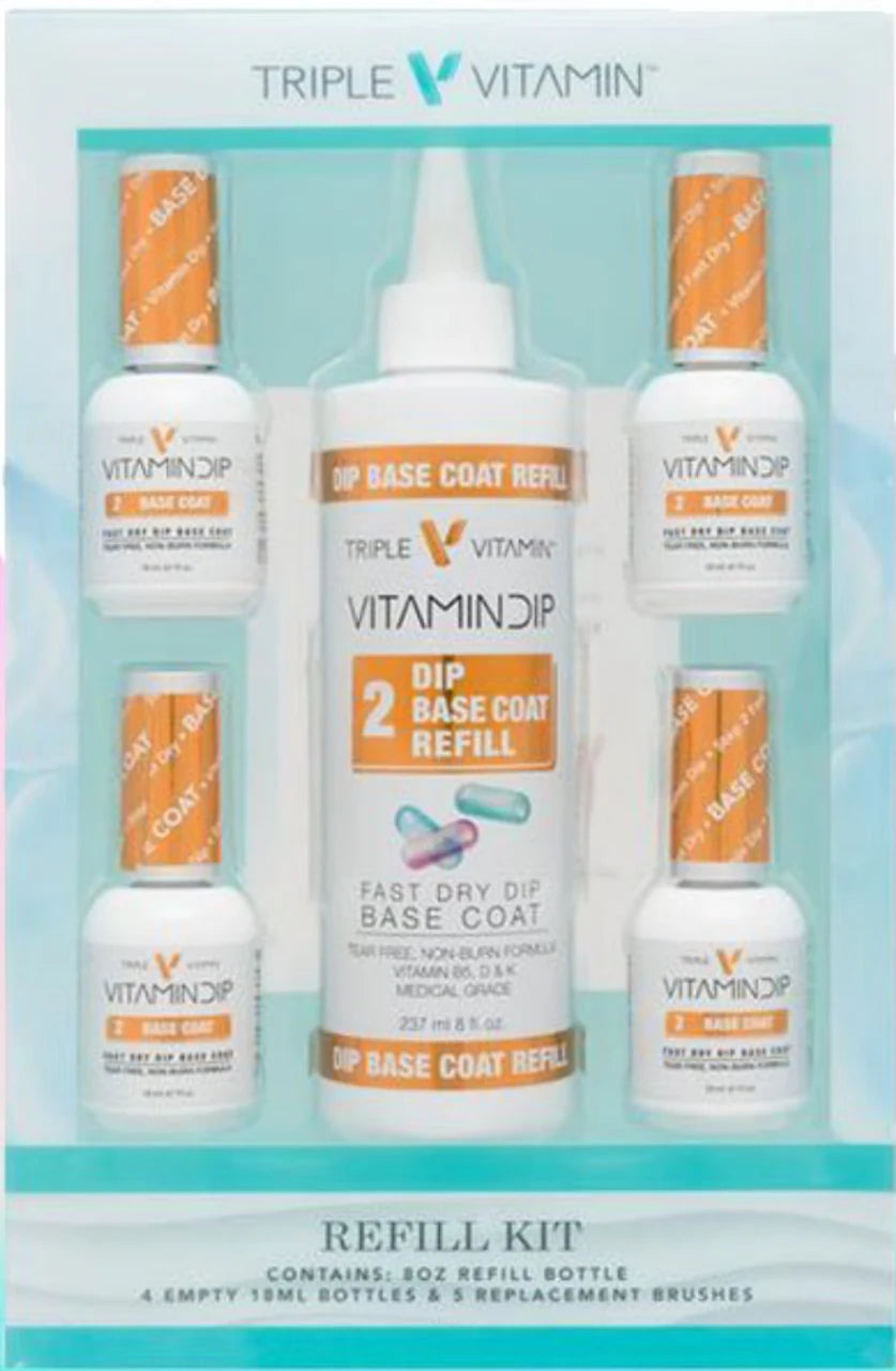 KingGel 8oz Dip Solution Refill #1, #2, #2, #4