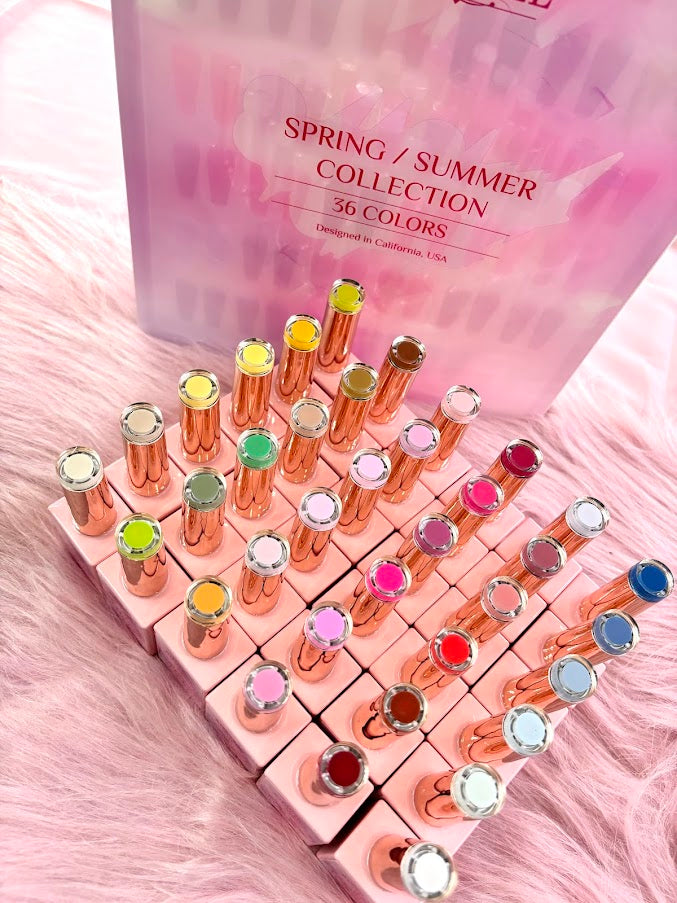 36 Gel Colors Spring Summer Collection - KingGel Brand