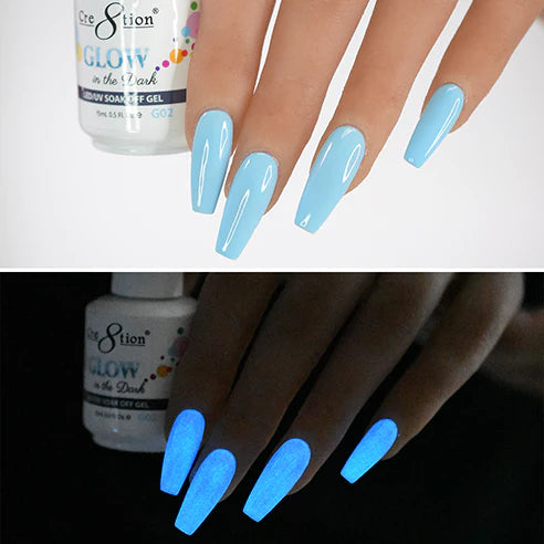 Cre8tion Glow in the Dark Soak Off Gel G01 - G24