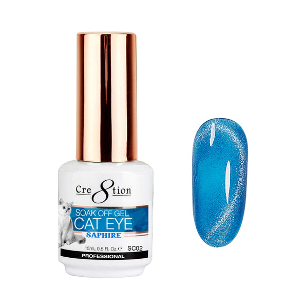 Cre8tion Saphire Cat Eye Gel 1 - 6