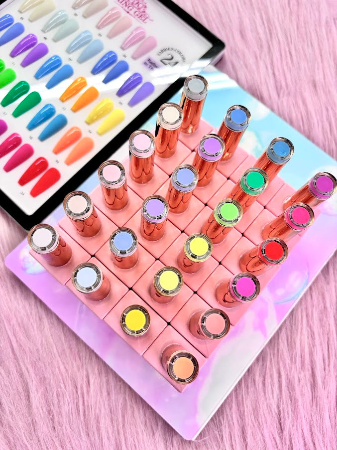 24 Gel Colors Radiant Glow in the Dark Gel Collection - KingGel
