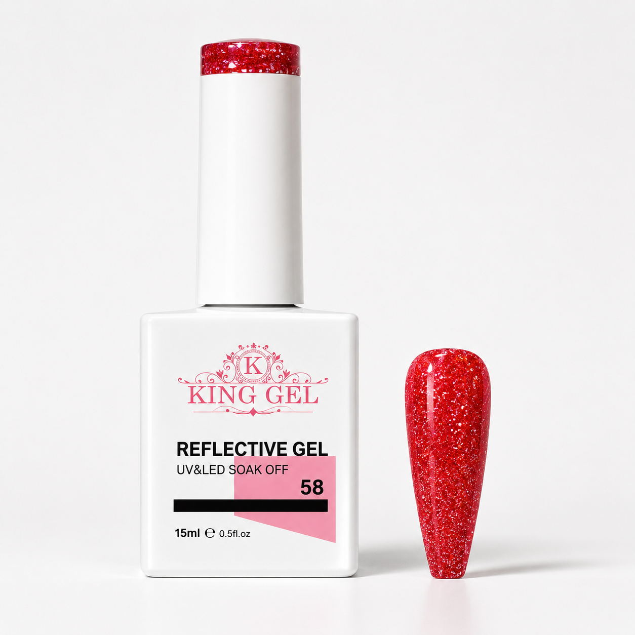 60 colors Reflective gel Collection - KingGel Brand