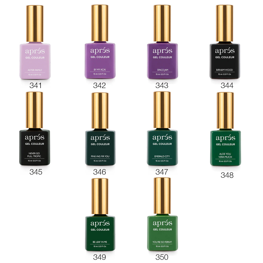 Apres - Gel Couleur (#341 - #350) - HEMA/TPO Free - Pack of 10 colors #341 - #350 at $14.50/pc