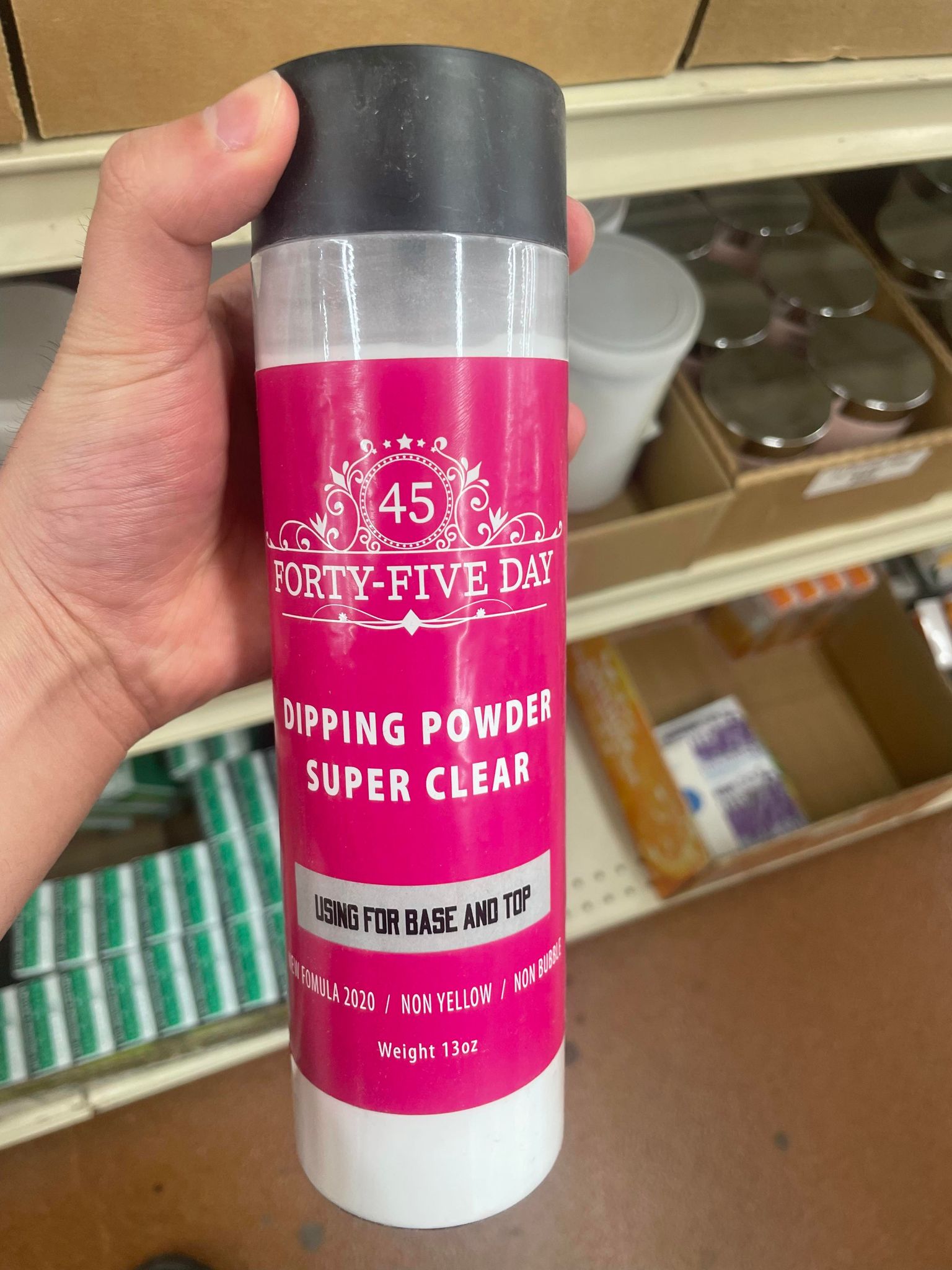 45 day Dipping powder super clear