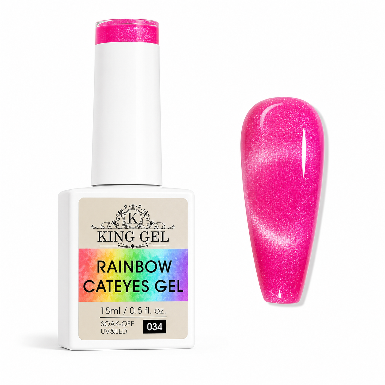 48 colors Rainbow Cateyes Collection - KingGel