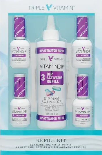 KingGel 8oz Dip Solution Refill #1, #2, #2, #4