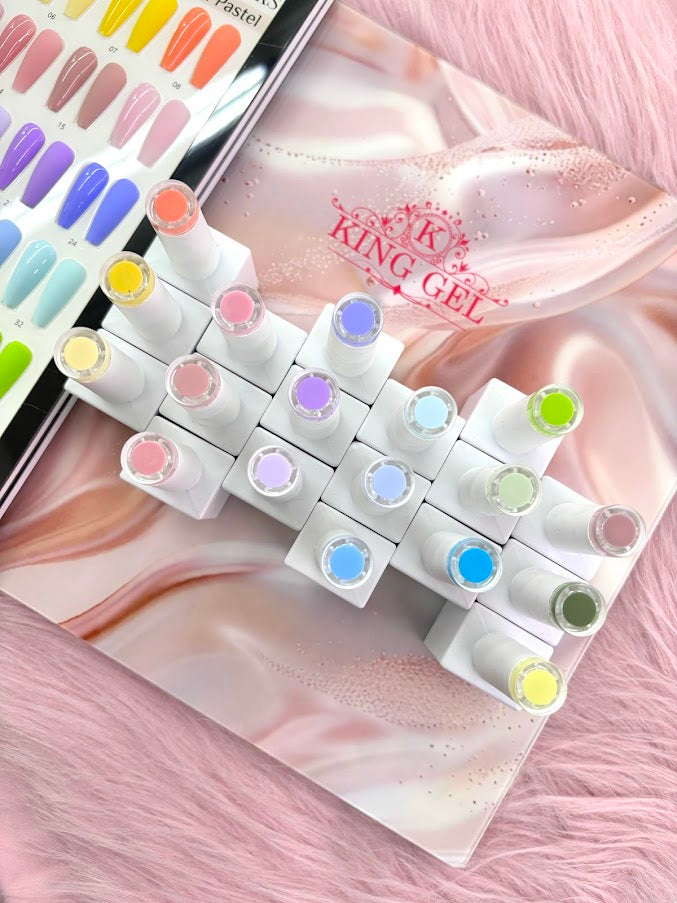 48 Gel Colors Hazel Pastel Collection - KingGel