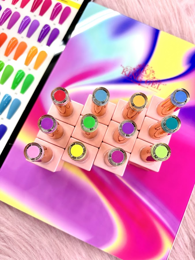36 Gel Colors Sunrise Neon Collection - KingGel Brand