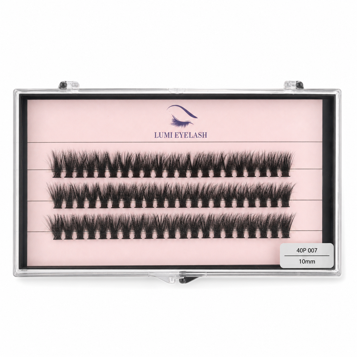Lumi Eyelashes - 40P 007 - 10mm - horizontal logo-top product photo