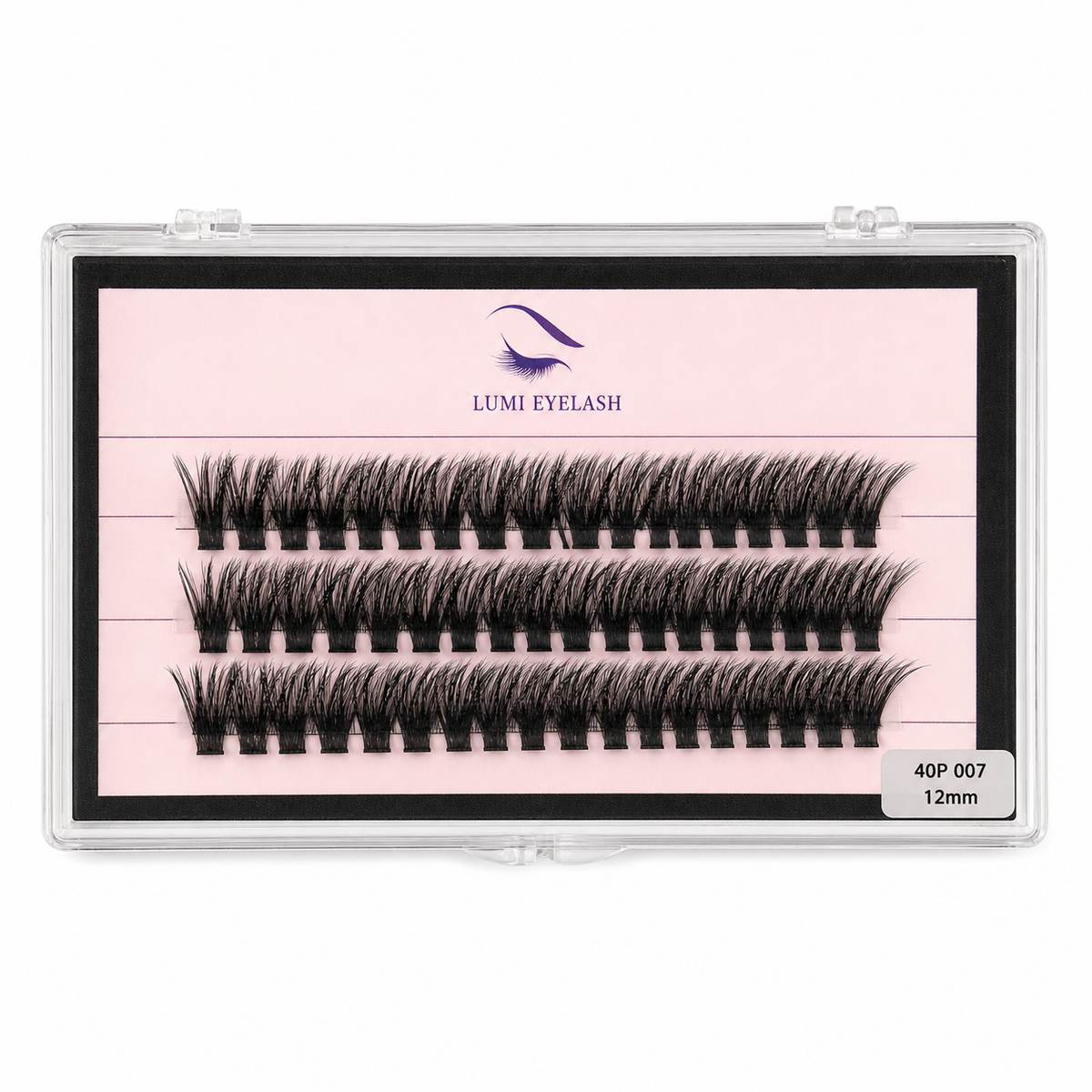 Lumi Eyelashes - 40P 007 - 12mm - horizontal logo-top product photo