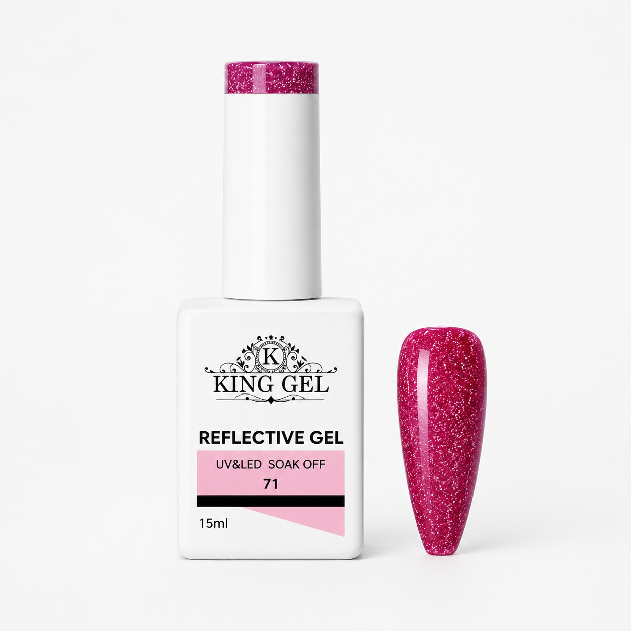 60 colors Reflective gel Collection - KingGel Brand