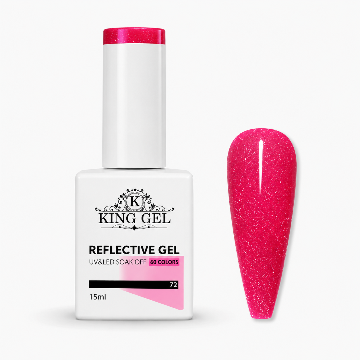 60 colors Reflective gel Collection - KingGel Brand
