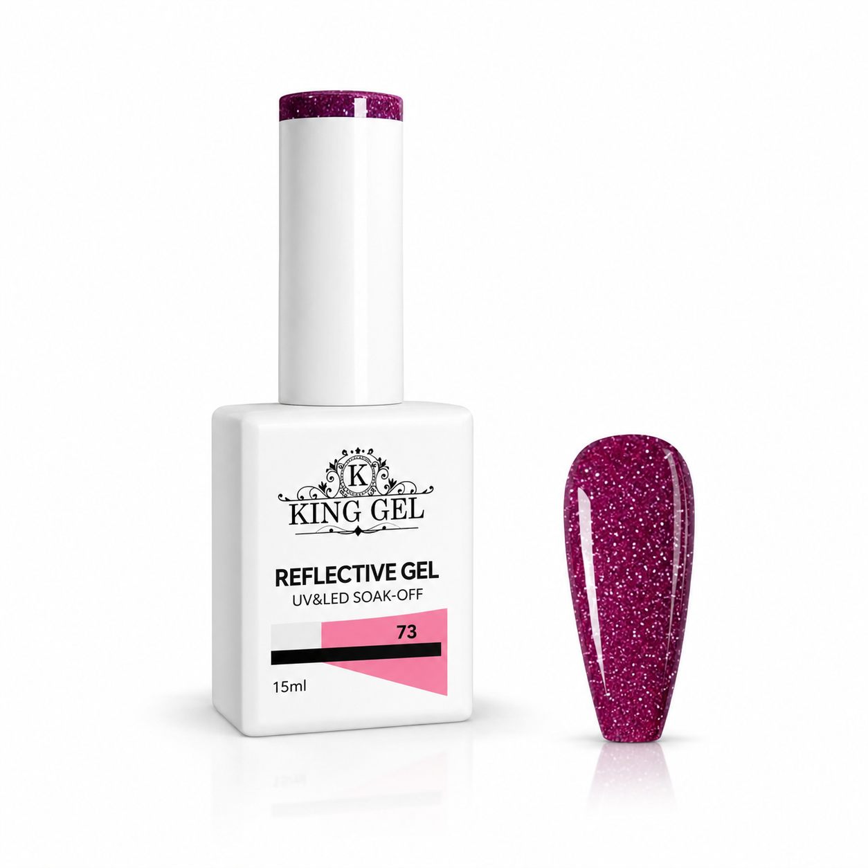60 colors Reflective gel Collection - KingGel Brand