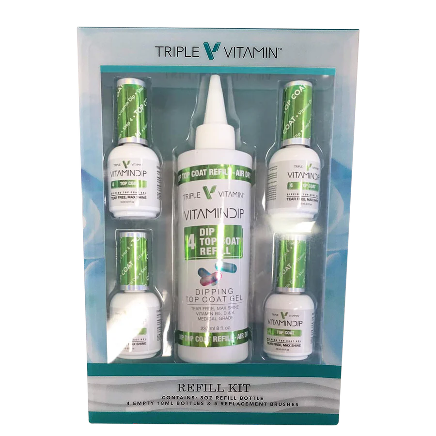 KingGel 8oz Dip Solution Refill #1, #2, #2, #4