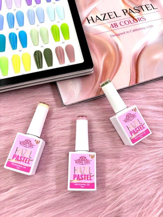 48 Gel Colors Hazel Pastel Collection - KingGel