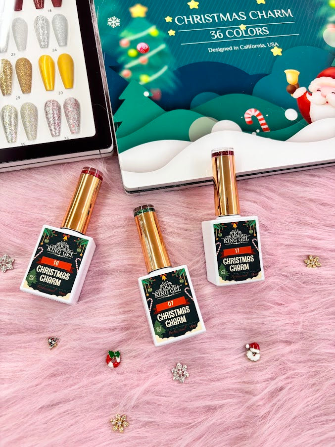 36 Gel Colors Christmas Charm Collection - KingGel Brand
