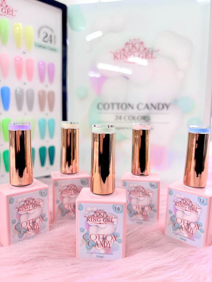 24 Gel Colors Cotton Candy Collection - KingGel