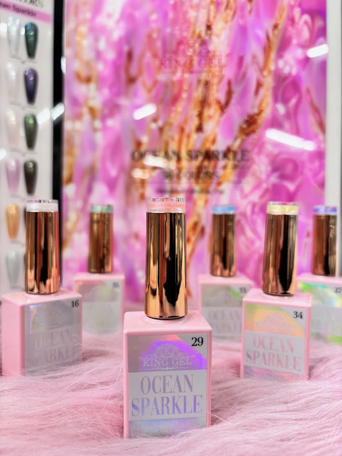 36 Gel Colors Ocean Sparkle Gel Collection - KingGel Brand