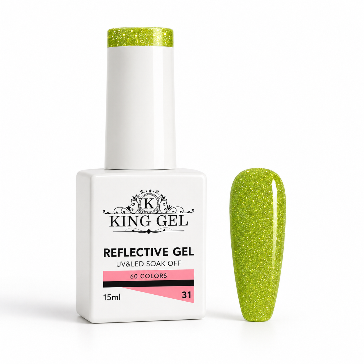 60 colors Reflective gel Collection - KingGel Brand