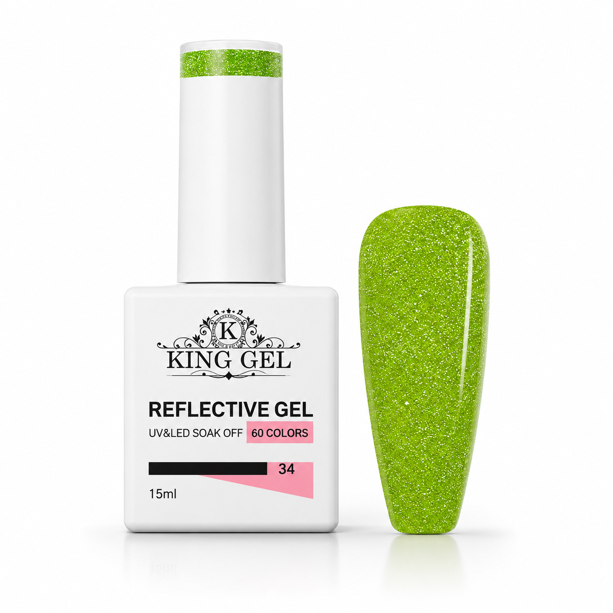 60 colors Reflective gel Collection - KingGel Brand