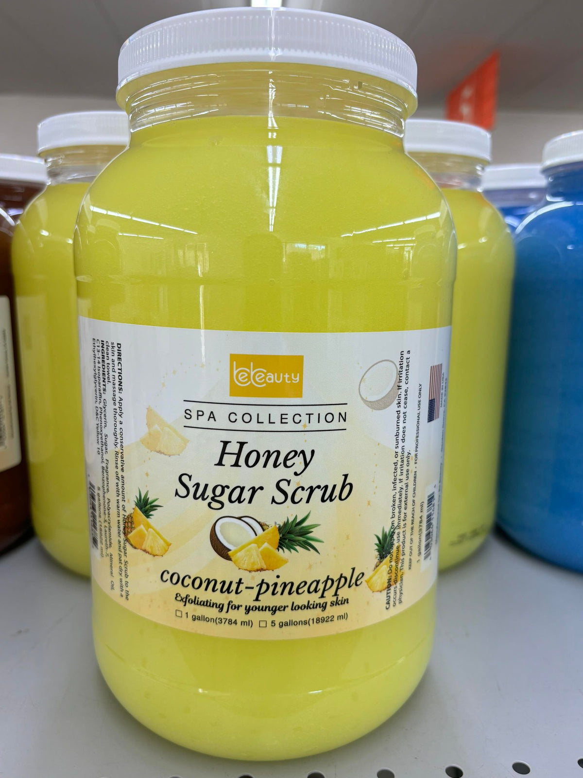 BeBeauty Honey Sugar Scrub, Marine Mask or Mineral Salt – 1 Gallon