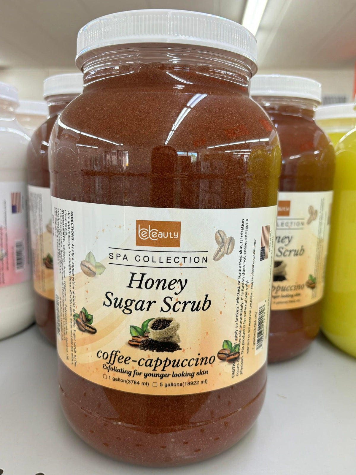 BeBeauty Honey Sugar Scrub, Marine Mask or Mineral Salt – 1 Gallon