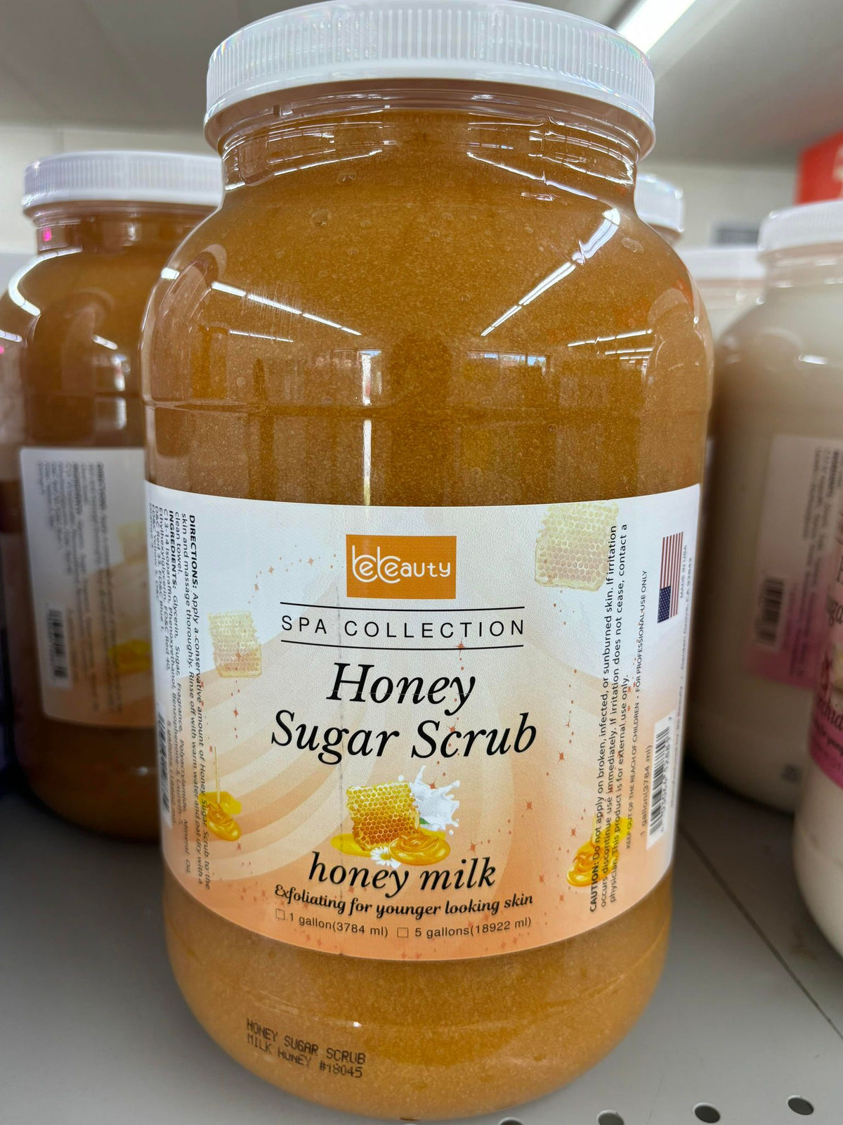 BeBeauty Honey Sugar Scrub, Marine Mask or Mineral Salt – 1 Gallon