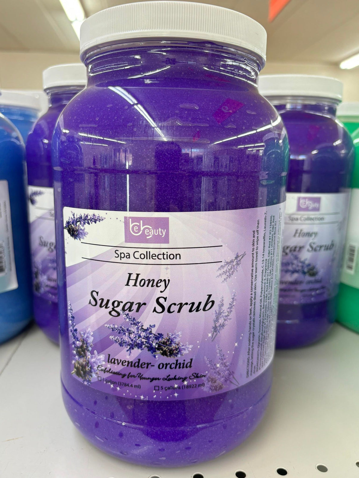 BeBeauty Honey Sugar Scrub, Marine Mask or Mineral Salt – 1 Gallon