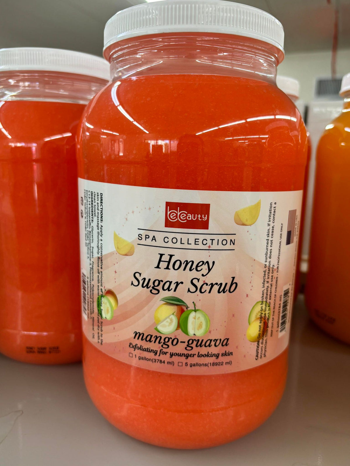 BeBeauty Honey Sugar Scrub, Marine Mask or Mineral Salt – 1 Gallon