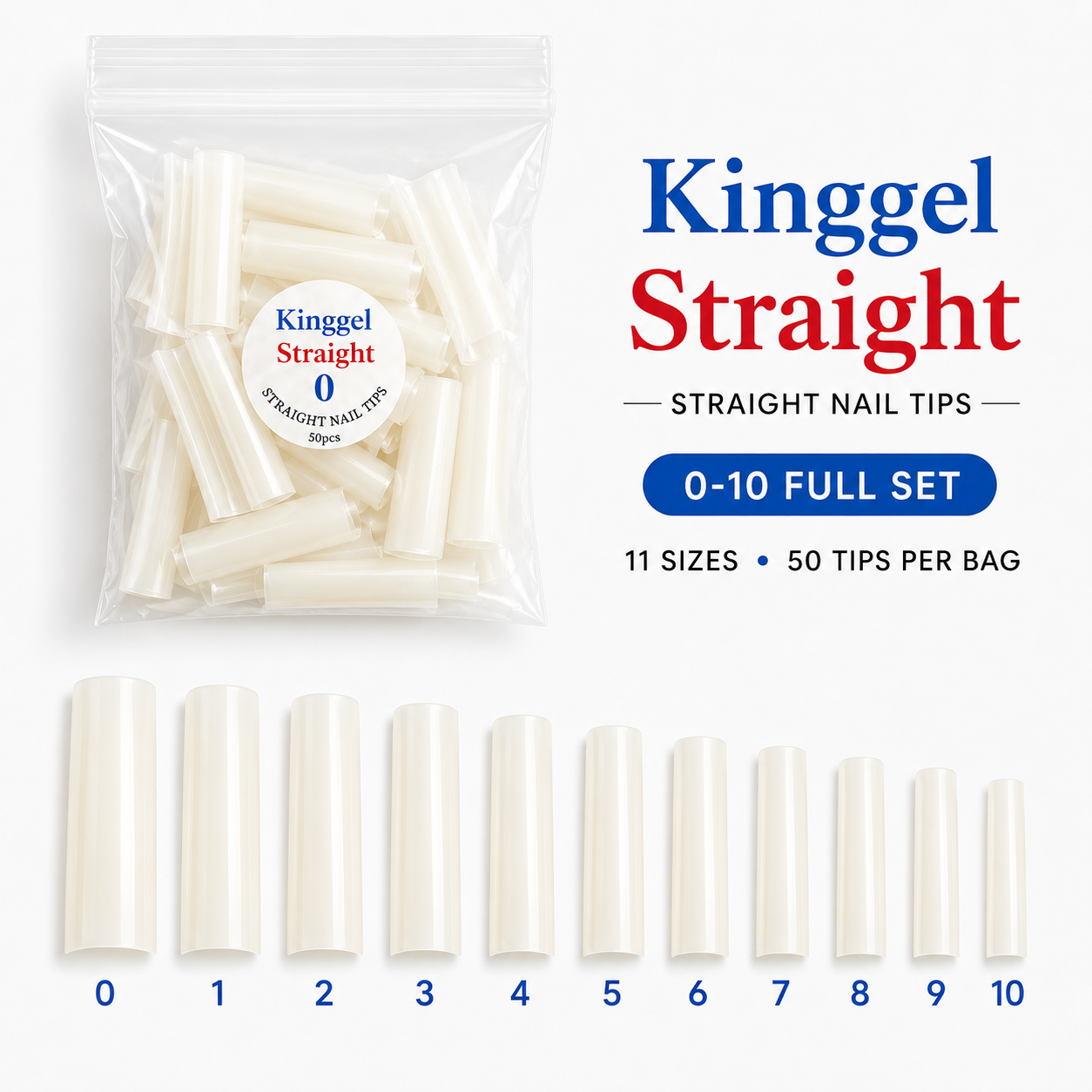 Acrylic Nail Tip Straight Shape