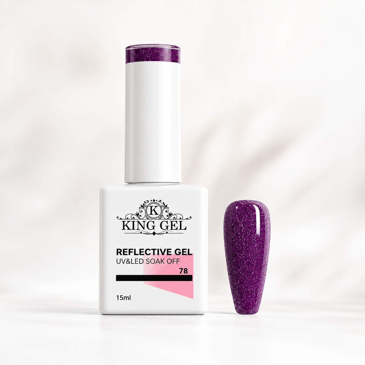 60 colors Reflective gel Collection - KingGel Brand