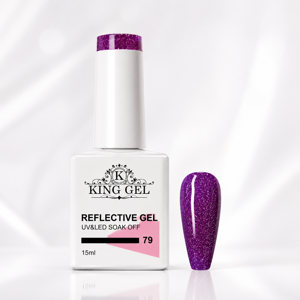 60 colors Reflective gel Collection - KingGel Brand