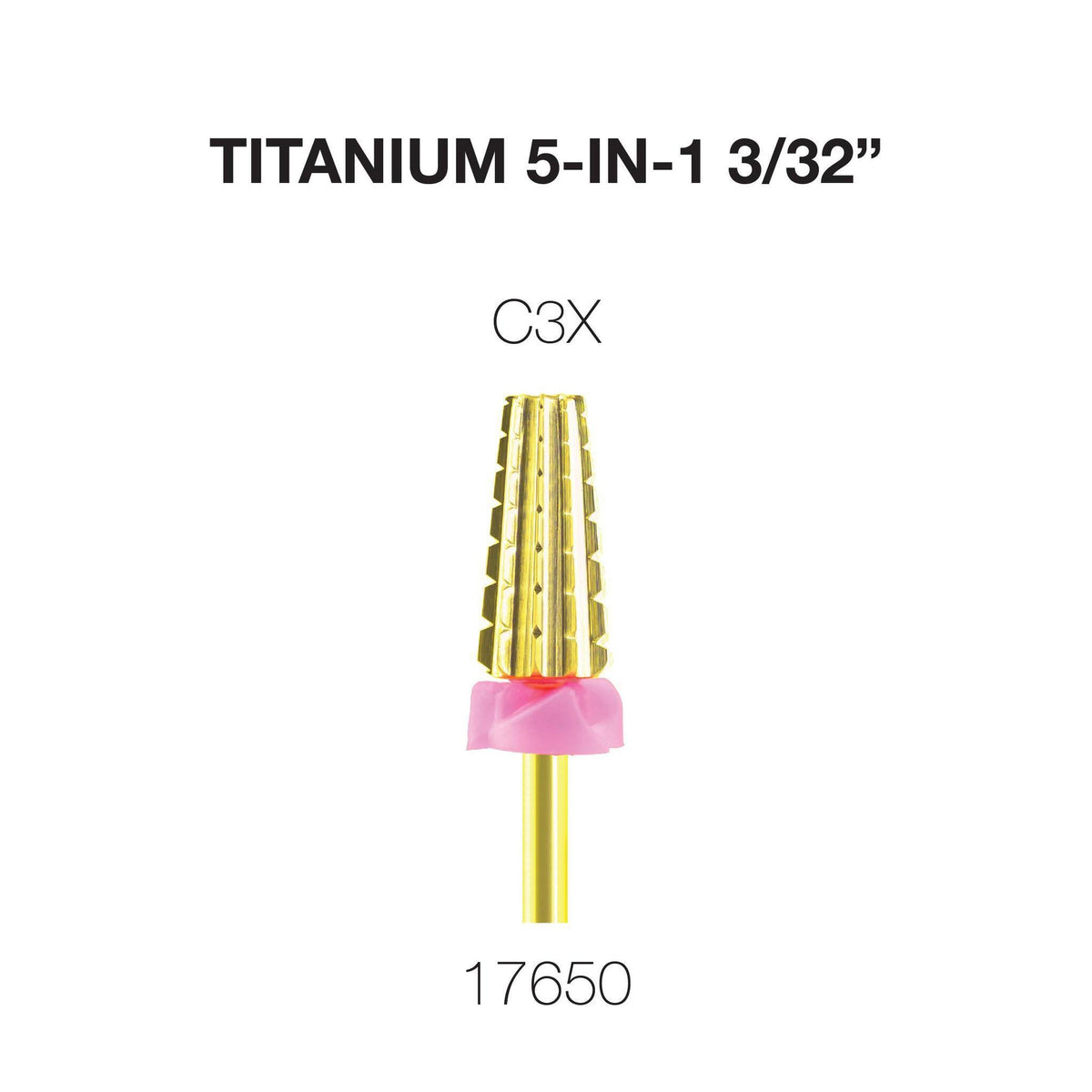 Cre8tion 5-in-1 Nail Filing Bit - Gold, C3X