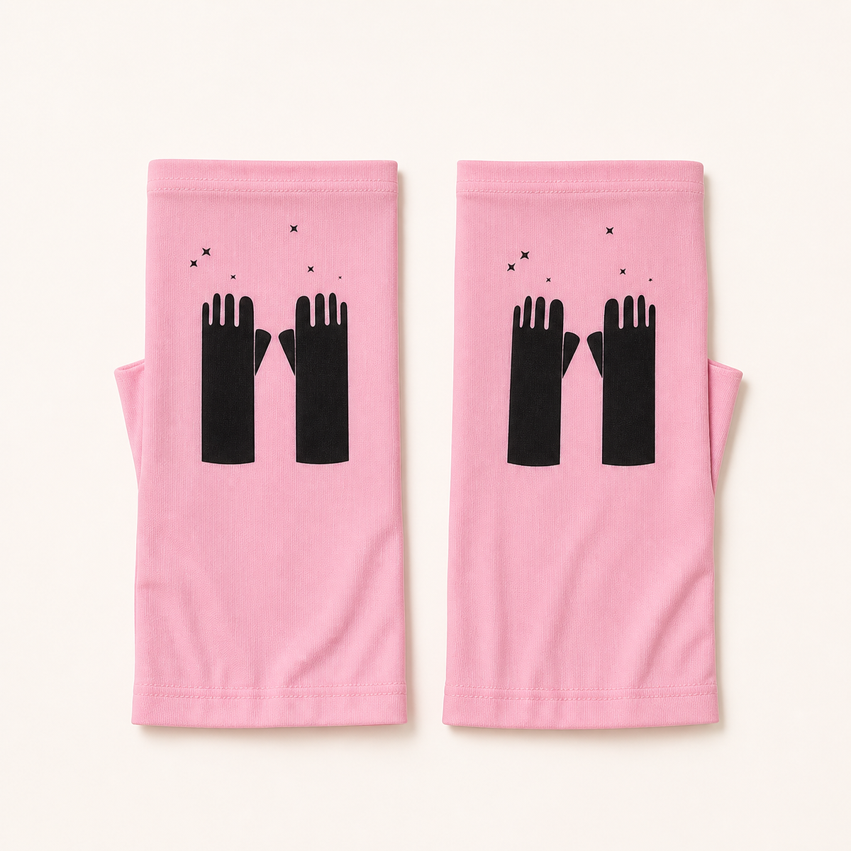 Anti-UV Manicure Gloves - Pink