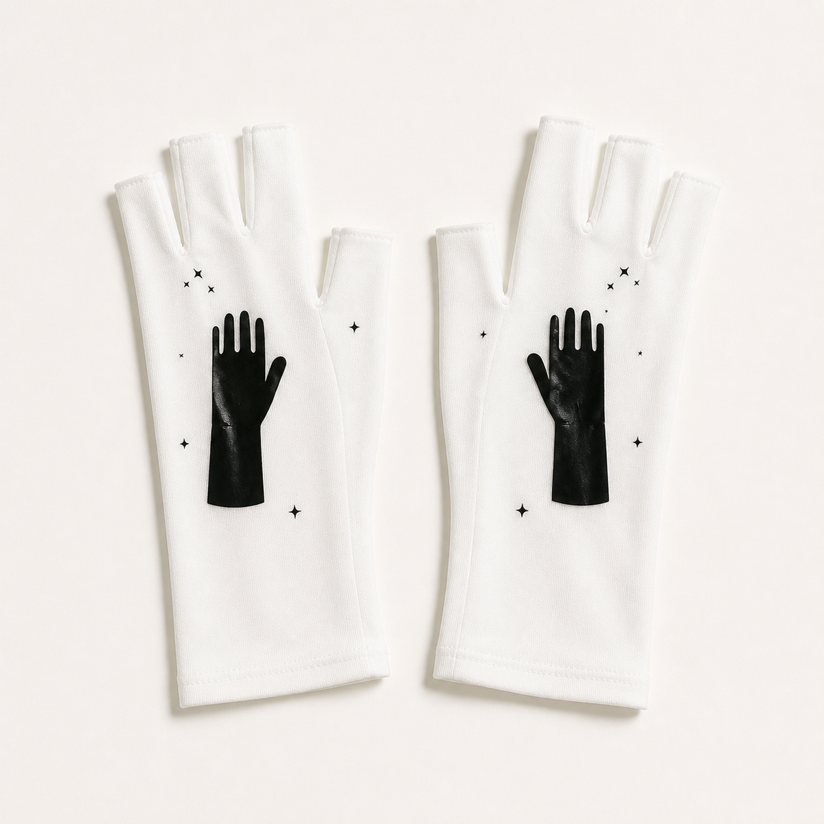 Anti-UV Manicure Gloves - White