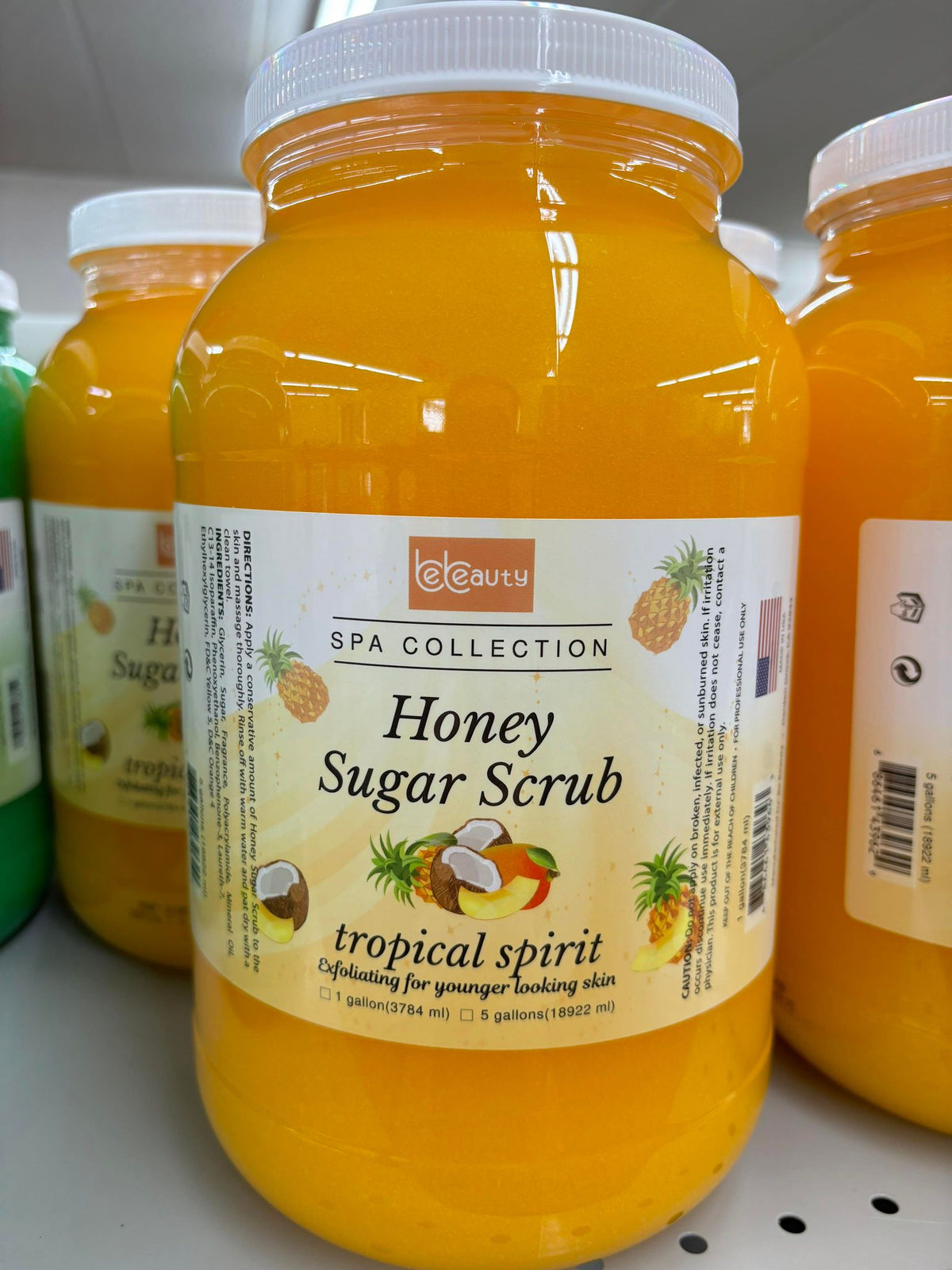 BeBeauty Honey Sugar Scrub, Marine Mask or Mineral Salt – 1 Gallon