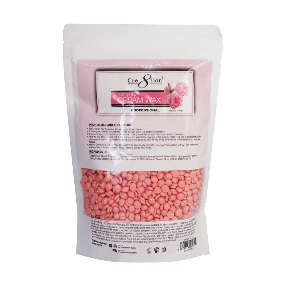 Cre8tion Cream Bean Hard Wax, 400 g bag