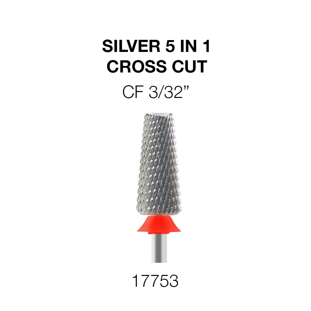 Cre8tion 5-in-1 Nail Filing Bit - Silver, CF