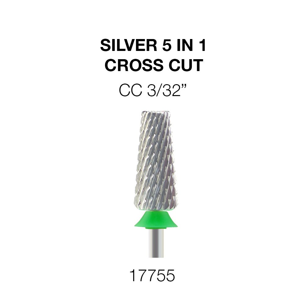 Cre8tion 5-in-1 Nail Filing Bit - Silver, CC