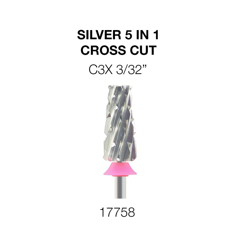 Cre8tion 5-in-1 Nail Filing Bit - Silver, C3X